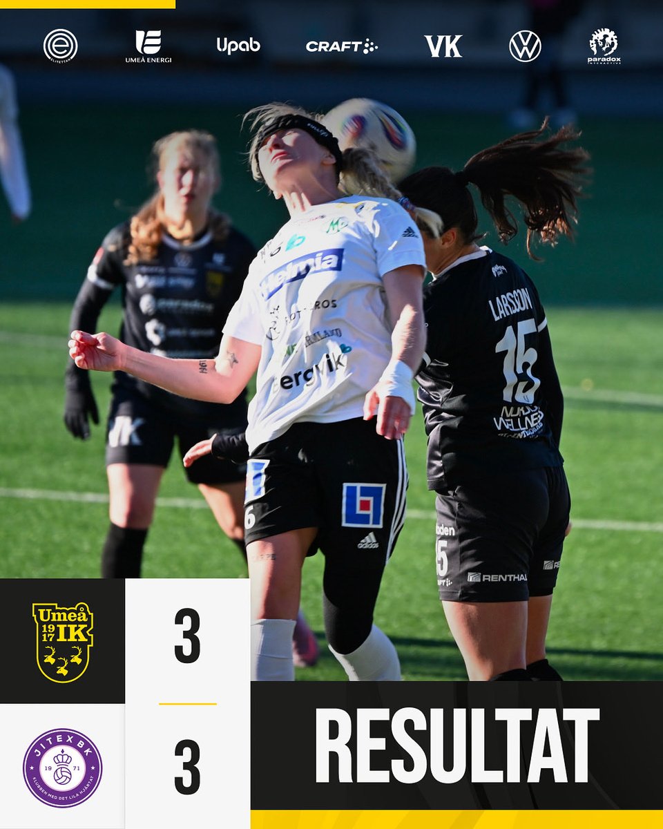 3-3 och delad poäng.

<a href="/_Elitettan/">Elitettan</a> <a href="/Umeaenergi/">Umeå Energi</a>