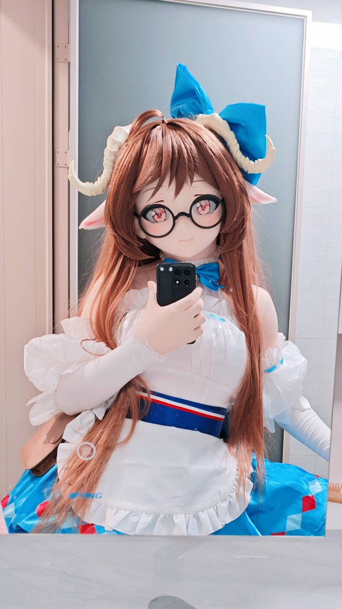 xyyy7201's tweet image. 阿黛尔·瑙曼小姐，生日快乐呀🍰🍰🍰
#着ぐるみ #艾雅法拉  #エイヤフィヤトラ #アークナイツ