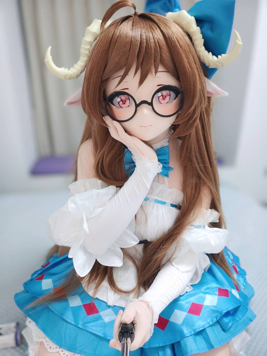 xyyy7201's tweet image. 阿黛尔·瑙曼小姐，生日快乐呀🍰🍰🍰
#着ぐるみ #艾雅法拉  #エイヤフィヤトラ #アークナイツ