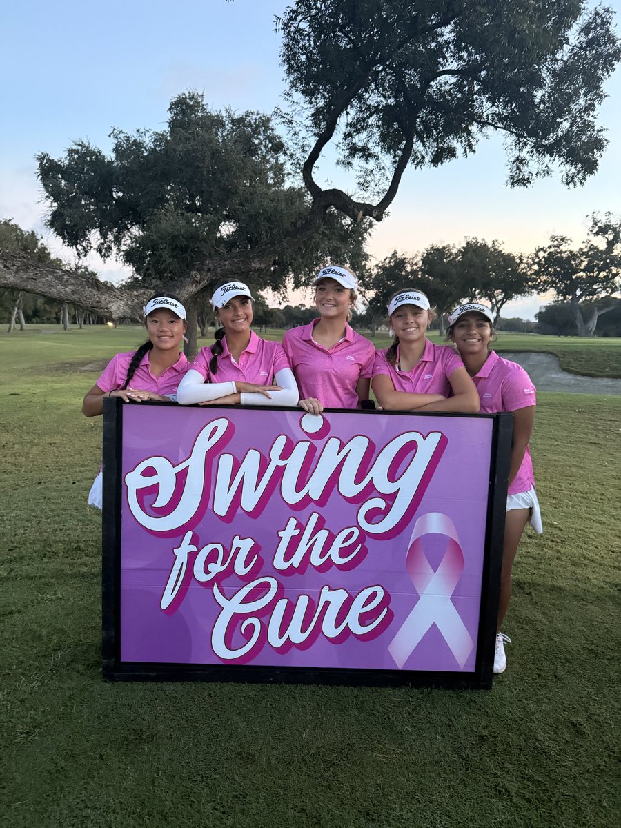 prosperhsgolf's tweet image. Our Lady Eagles 🦅 are ready for round 2! Such an amazing event - Swing for the Cure! We are playing for all those that are fighting and battling cancer. 🙏
@PISD_Athletics #prosperproud #swingforthecure
