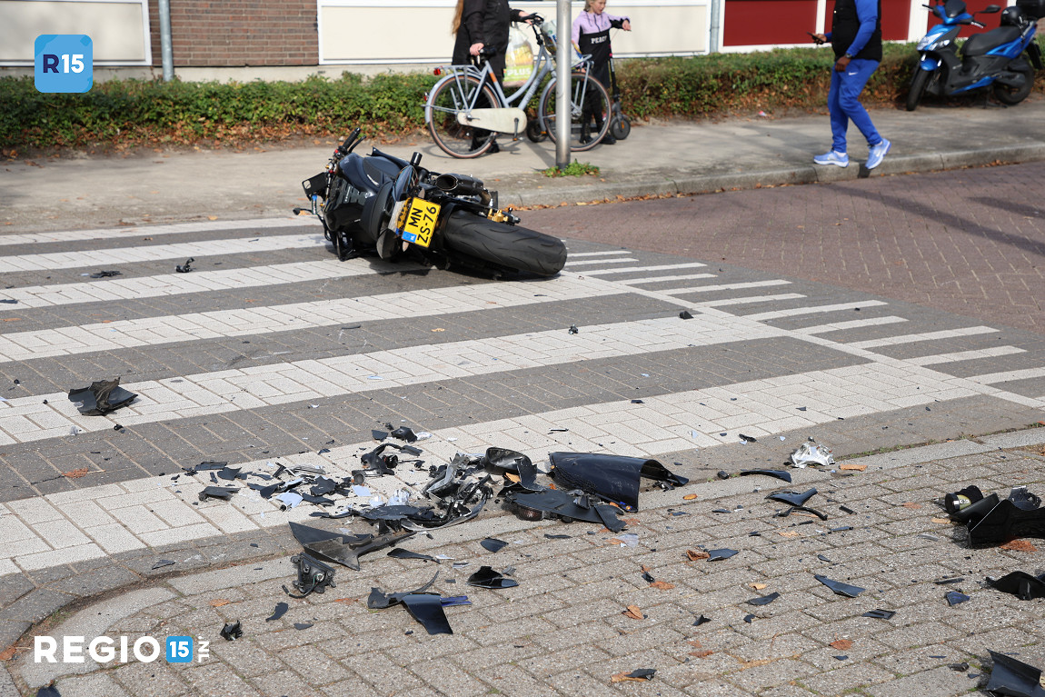 Motorrijder gewond bij ongeval in Delft