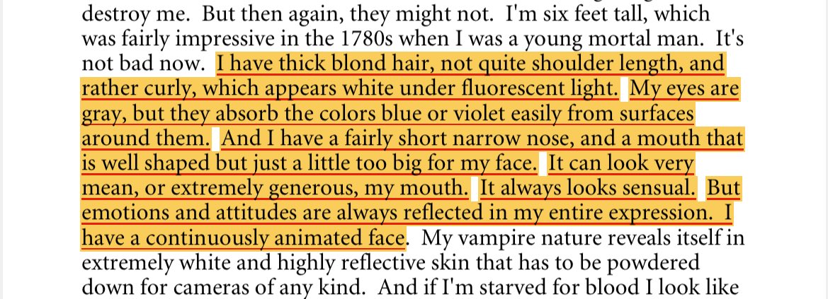 sorry not that it’s news or anything but it’s actually so insane how lestat de lioncourt he is like that’s literally lestat. straight out of the page. so fucking crazy