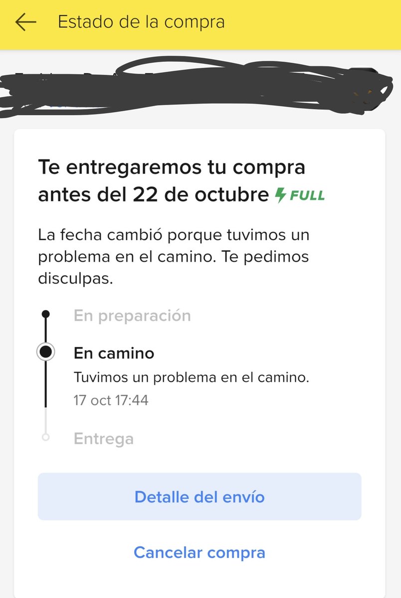 rutilacarra's tweet photo. Y así es como @ML_Argentina te caga el regalo del día de la madre. Dejá, se lo entrego en navidad. https://t.co/RIxxXvvEUi