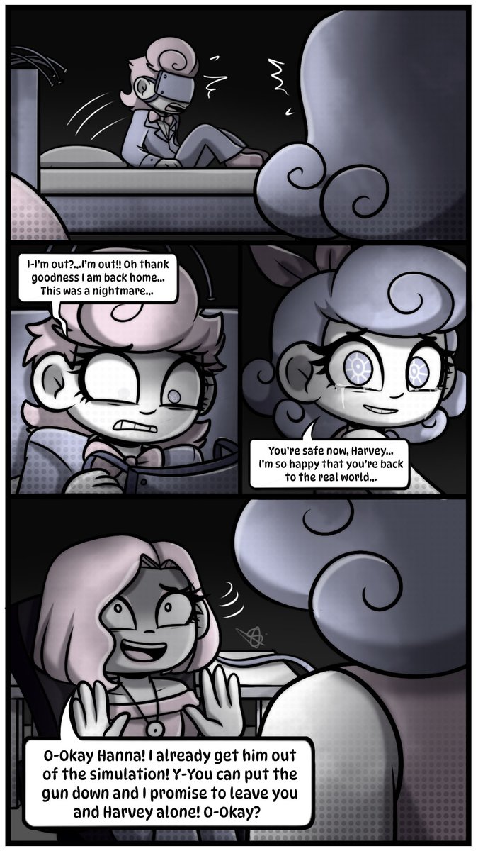 RESCUE ENDING (2/3)

Harvey is back! So what will Hanna do now?

#HumanExpenditureProgram #bloodmoney #BloodMoneyOC #bloodmoneyfanart