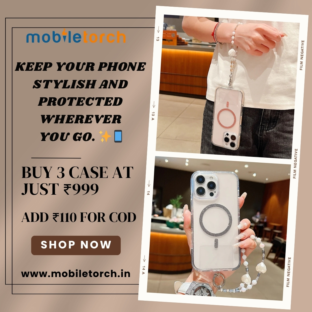 MobileTorch2222's tweet image. 💫 Elevate your phone’s look with a touch of style &amp;amp; sparkle!
📱 Get 3 premium cases at just ₹999 only!
✨ Protect, Flaunt &amp;amp; Slay your phone fashion every day.
🛍 Grab yours now at mobiletorch.in

#MobileTorch #PhoneCaseGoals #TrendyVibes #StylishEssentials