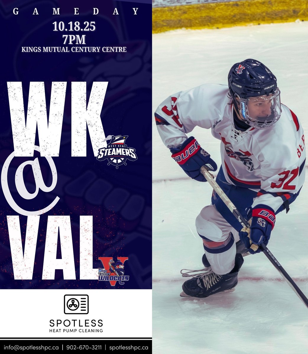 GAMEDAY!

It’s Hockey Fights Cancer night at the Apple Dome as we host the Steamers at 7pm.

TICKETS: showpass.com/jra-valley-wil…