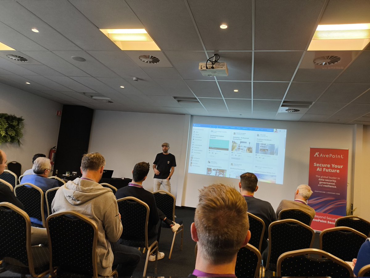 jcgm1978's tweet image. After delivering my session at the @CollabDaysBE time for another session. This time the great @maarteneekels is on the stage talking about #Microsoft365Copilot discoverality challenge #Microsoft365 #MVPBuzz