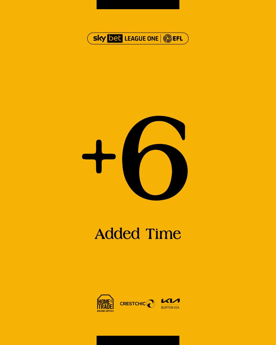 burtonalbionfc's tweet image. We'll have 6 minutes of added time at the end of the game.

0-1. #TheBrewers