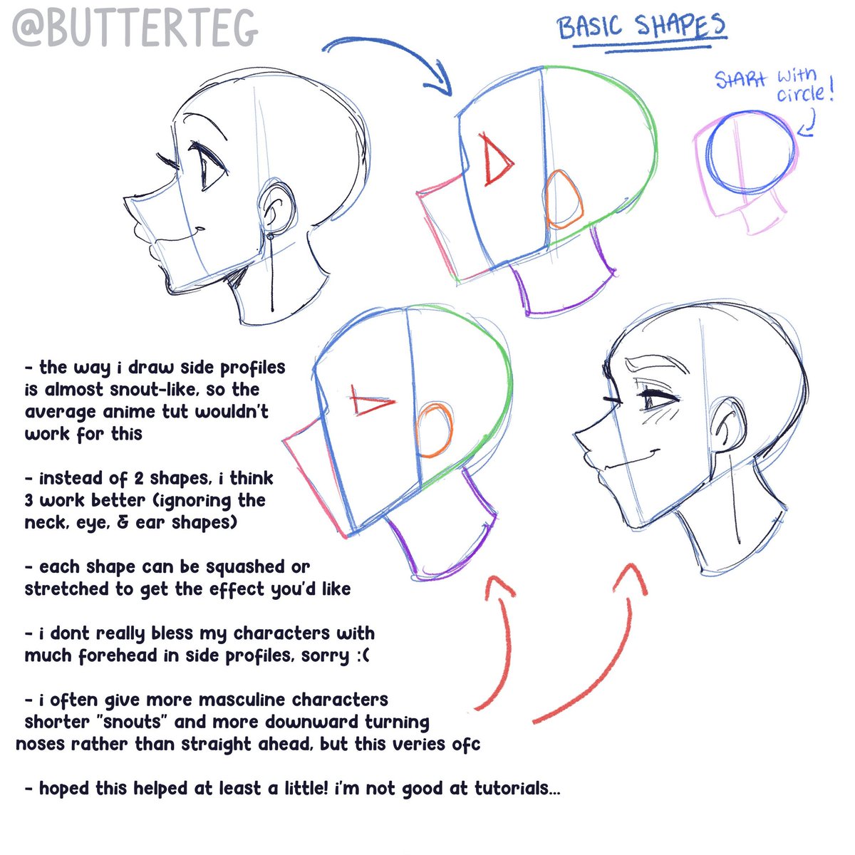 butterteg's tweet image. reposting my side profile tutorial because it seems more people actually like it than I thought!
any rude comments will just get a block because im not dealing with it anymore! Its my style and I choose to do it this way
#sideprofile #arttutorial #drawingtutorial #digitalart