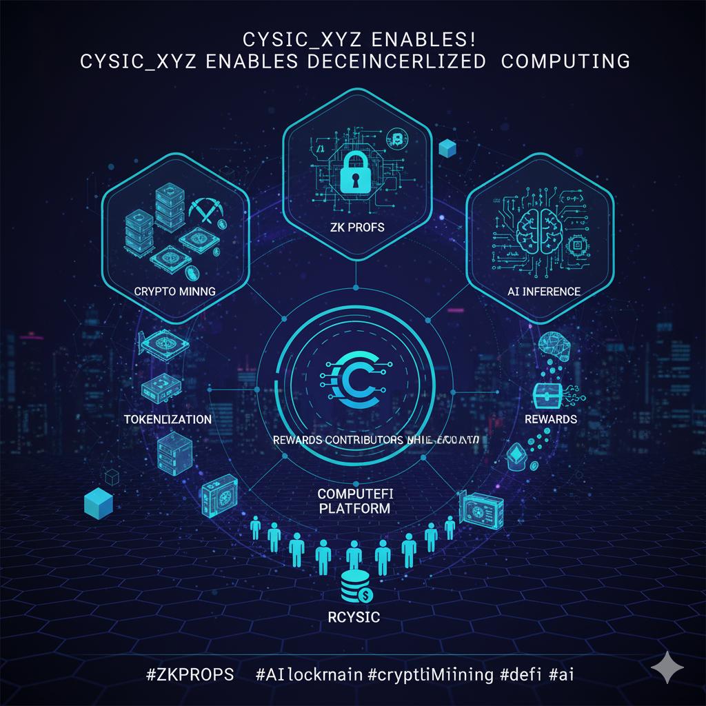 Joyfulchika1's tweet image. By converting servers, GPUs, and ASICs into verifiable, tokenized resources
 @cysic_xyz enables decentralized computing. Its ComputeFi platform rewards contributors while facilitating crypto mining, ZK proofs, and AI inference.

#ZKProofs #AIInference #CryptoMining #ComputeFi
