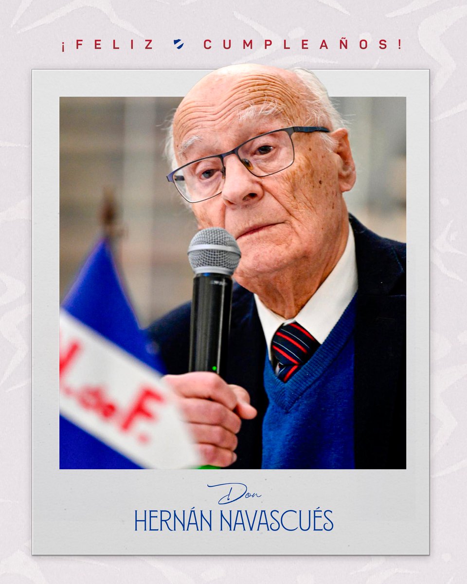 Hoy celebramos a un hombre cuya vida está unida a la historia de Nacional.

Nacido el 18 de octubre de 1939 en Durazno, Hernán Navascués es mucho más que abogado y docente: es parte esencial de la historia Tricolor.

Gracias por cada palabra, cada decisión y cada gesto en defensa