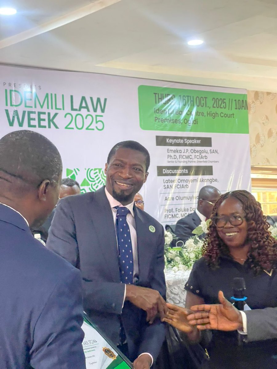 OmoyemiAkangbe's tweet image. &quot;From Honour to Hustle?&quot; Reclaiming the Noble identity of the Legal Profession.&quot; 

A timely theme. A necessary reflection.

We live in a season where ambition often drowns conscience, where quiet compromises have replaced bold convictions. Yet, the lawyer must remain the keeper…