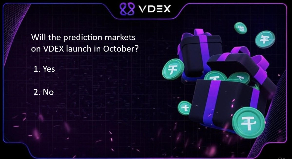 The prediction markets on VDEX are coming. There will be a huge increase in daily volume. We will have the first all-in-one platform for trading crypto, fiat, FX, commodities, and a prediction market.

Due to the increasing volume, there will also be an increase in referrals and