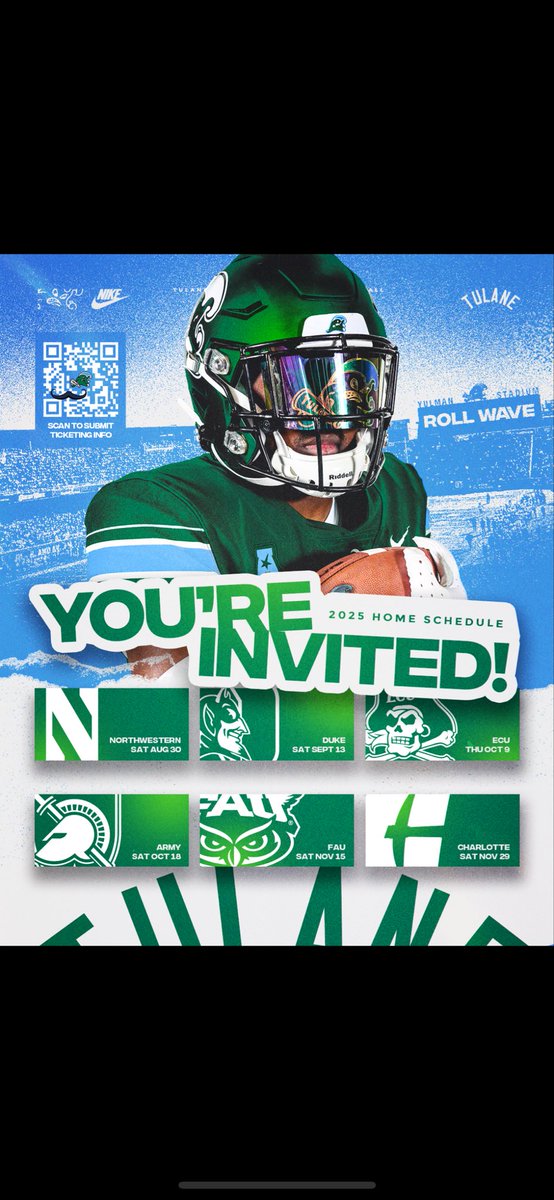 Excited to watch <a href="/GreenWaveFB/">Tulane Football</a> today!

<a href="/CoachCraddock/">Joe Craddock</a> <a href="/CoachNick_Bell/">Nick Bell</a> <a href="/CoachGrig_NCSA/">Coach Grignon</a> <a href="/COACH_PAPAS/">Nico Papas</a> <a href="/JPIISports/">JPII Athletics</a> <a href="/KevinCreehan/">Kevin Creehan</a>