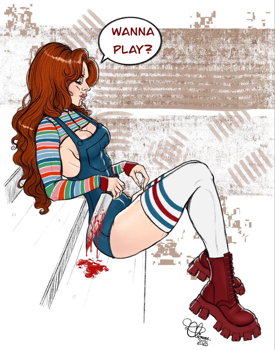 oderatheartist's tweet image. Wanna play?

Wanna guess my next ghoul?

 #chuckydoll #horror #slasher #october #sketch #artistsoninstagram #spookyseason #halloween