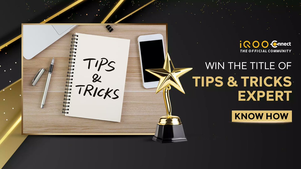 _CodeWizard's tweet image. 🏆 Best of iQOO Connect Awards 2025
Nominations are now open for Tips and Tricks Expert 💡📱
Got clever hacks or smart shortcuts up your sleeve? Share them and earn your title!
Submit your entry now 👉 community.iqoo.com/in/thread/1152…
#iQOOConnect #iQOO #BestOf2025 #iQOOCommunity