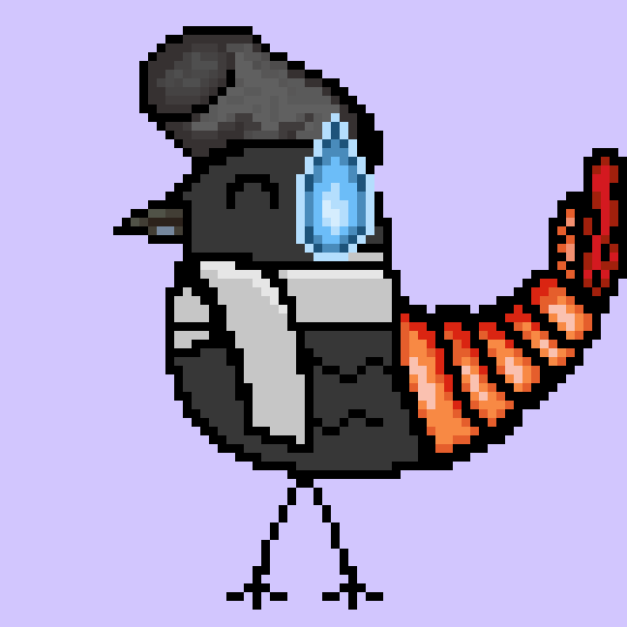 Ohayō / おはよう 🐤🖤💜💧🍤🪮🧣