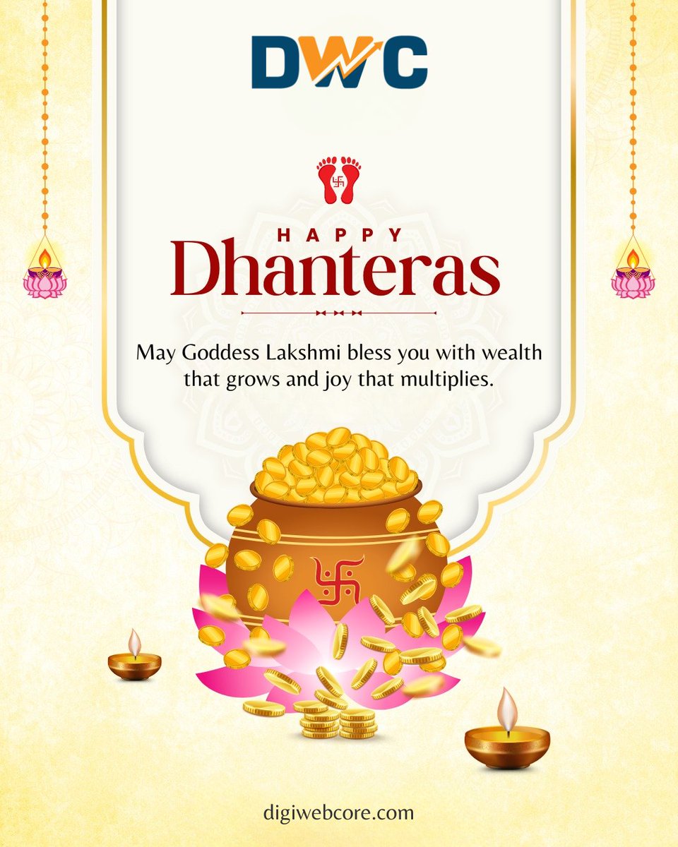 digiwebcore's tweet image. Happy Dhanteras🌟