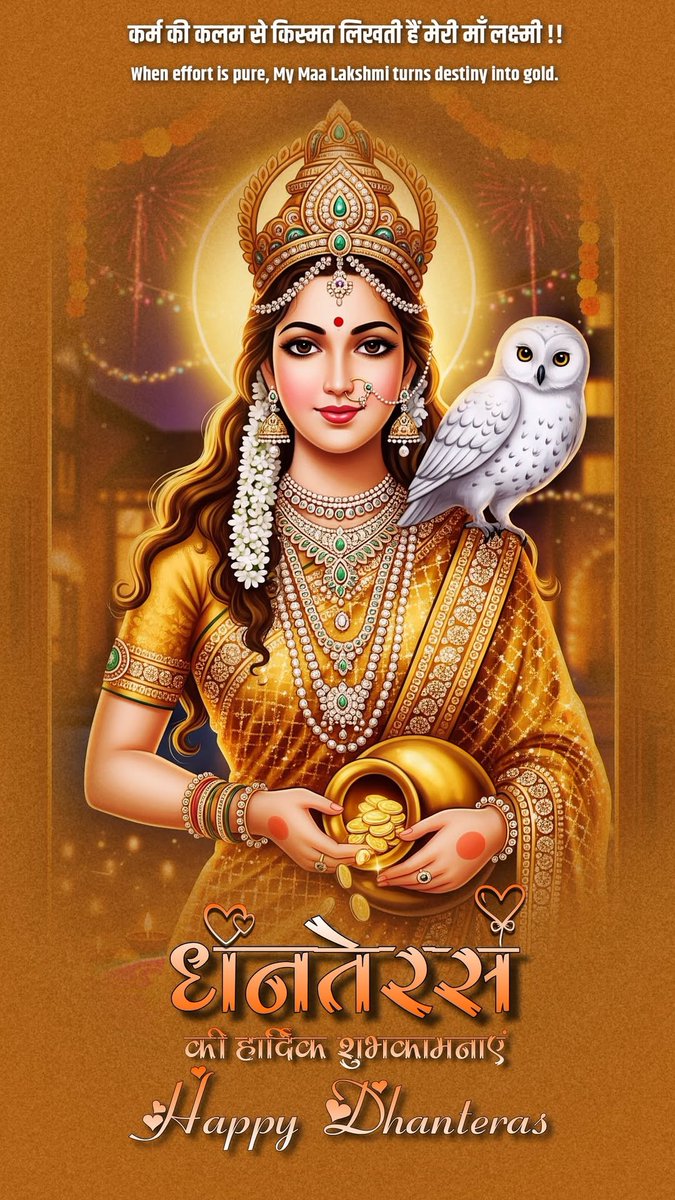 Ram Anoop Dwivedi (@anoop1255) on Twitter photo рдирдорд╛рдорд┐ рдзрдиреНрд╡рдВрддрд░рд┐рдорд╛рджрд┐рджреЗрд╡рдВ рд╕реБрд░рд╛рд╕реБрд░рдВрд░реНрд╡рдиреНрджрд┐рддрдкрд╛рджрдкрджреНрдордореНред
рд▓реЛрдХреЗ рдЬрд░рд╛рд░реБрдЧреНрднрдпрдореГрддреНрдпреБрдирд╛рд╢рдВ 
рдзрд╛рддрд╛рд░реНрдорд┐рд╢рдВ рд╡рд┐рд╡рд┐рдзреМрд╖рдзрд┐рдирд╛рдореНрее
ЁЯкФ
рдЖрдпреБрд░рд╛рд░реЛрдЧреНрдпрдореН рдзрдирд╕рдВрдкрджрд╛ рдЪред 
рдзрдирддреЗрд░рд╕рд╕реНрдп рд╢реБрднрдореН рднрд╡рддреБ рддреЗред
ЁЯкФ
рдорд╛рдБ рд▓рдХреНрд╖реНрдореА рдФрд░ рднрдЧрд╡рд╛рди рдзрдиреНрд╡рдВрддрд░рд┐ рдХреА рдХреГрдкрд╛ рд╕реЗ рдЖрдкрдХрд╛ рдЬреАрд╡рди рдзрди-рдзрд╛рдиреНрдп, рд╕реБрдЦ, рд╕рдореГрджреНрдзрд┐ рд╕реЗ рдкрд░рд┐рдкреВрд░реНрдг рд╣реЛред
#рдзрдирддреЗрд░рд╕ 
#рдзрдирддреНрд░рдпреЛрджрд╢реА
#рджреАрдкреЛрддреНрд╕рд╡ рдирдорд╛рдорд┐ рдзрдиреНрд╡рдВрддрд░рд┐рдорд╛рджрд┐рджреЗрд╡рдВ рд╕реБрд░рд╛рд╕реБрд░рдВрд░реНрд╡рдиреНрджрд┐рддрдкрд╛рджрдкрджреНрдордореНред
рд▓реЛрдХреЗ рдЬрд░рд╛рд░реБрдЧреНрднрдпрдореГрддреНрдпреБрдирд╛рд╢рдВ 
рдзрд╛рддрд╛рд░реНрдорд┐рд╢рдВ рд╡рд┐рд╡рд┐рдзреМрд╖рдзрд┐рдирд╛рдореНрее
ЁЯкФ
рдЖрдпреБрд░рд╛рд░реЛрдЧреНрдпрдореН рдзрдирд╕рдВрдкрджрд╛ рдЪред 
рдзрдирддреЗрд░рд╕рд╕реНрдп рд╢реБрднрдореН рднрд╡рддреБ рддреЗред
ЁЯкФ
рдорд╛рдБ рд▓рдХреНрд╖реНрдореА рдФрд░ рднрдЧрд╡рд╛рди рдзрдиреНрд╡рдВрддрд░рд┐ рдХреА рдХреГрдкрд╛ рд╕реЗ рдЖрдкрдХрд╛ рдЬреАрд╡рди рдзрди-рдзрд╛рдиреНрдп, рд╕реБрдЦ, рд╕рдореГрджреНрдзрд┐ рд╕реЗ рдкрд░рд┐рдкреВрд░реНрдг рд╣реЛред
#рдзрдирддреЗрд░рд╕ 
#рдзрдирддреНрд░рдпреЛрджрд╢реА
#рджреАрдкреЛрддреНрд╕рд╡