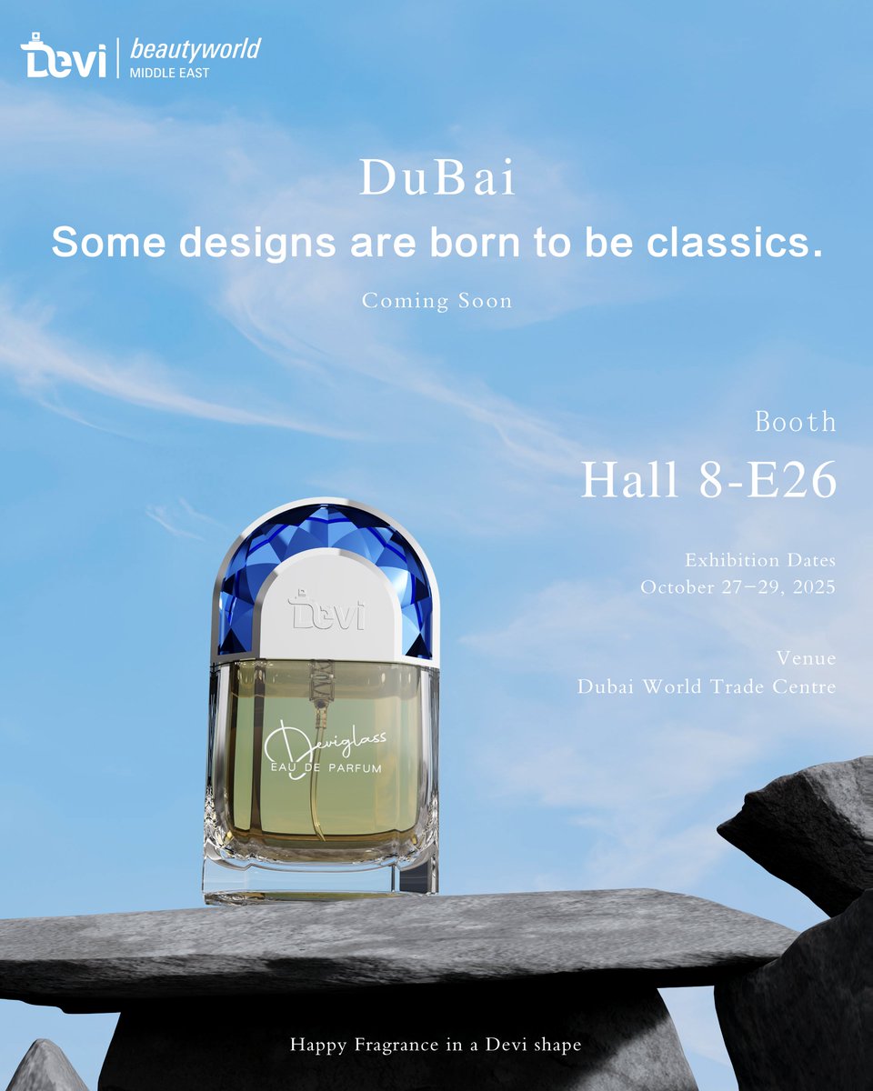 BottleDevi's tweet photo. Why is our excitement even greater for our third exhibition than for our first?

Because this year, we're bringing more than just new perfume bottle designs—we've arrived with our patented eco-friendly packaging materials!

Come find us at Hall 8, E26! https://t.co/4EXruf0XnW