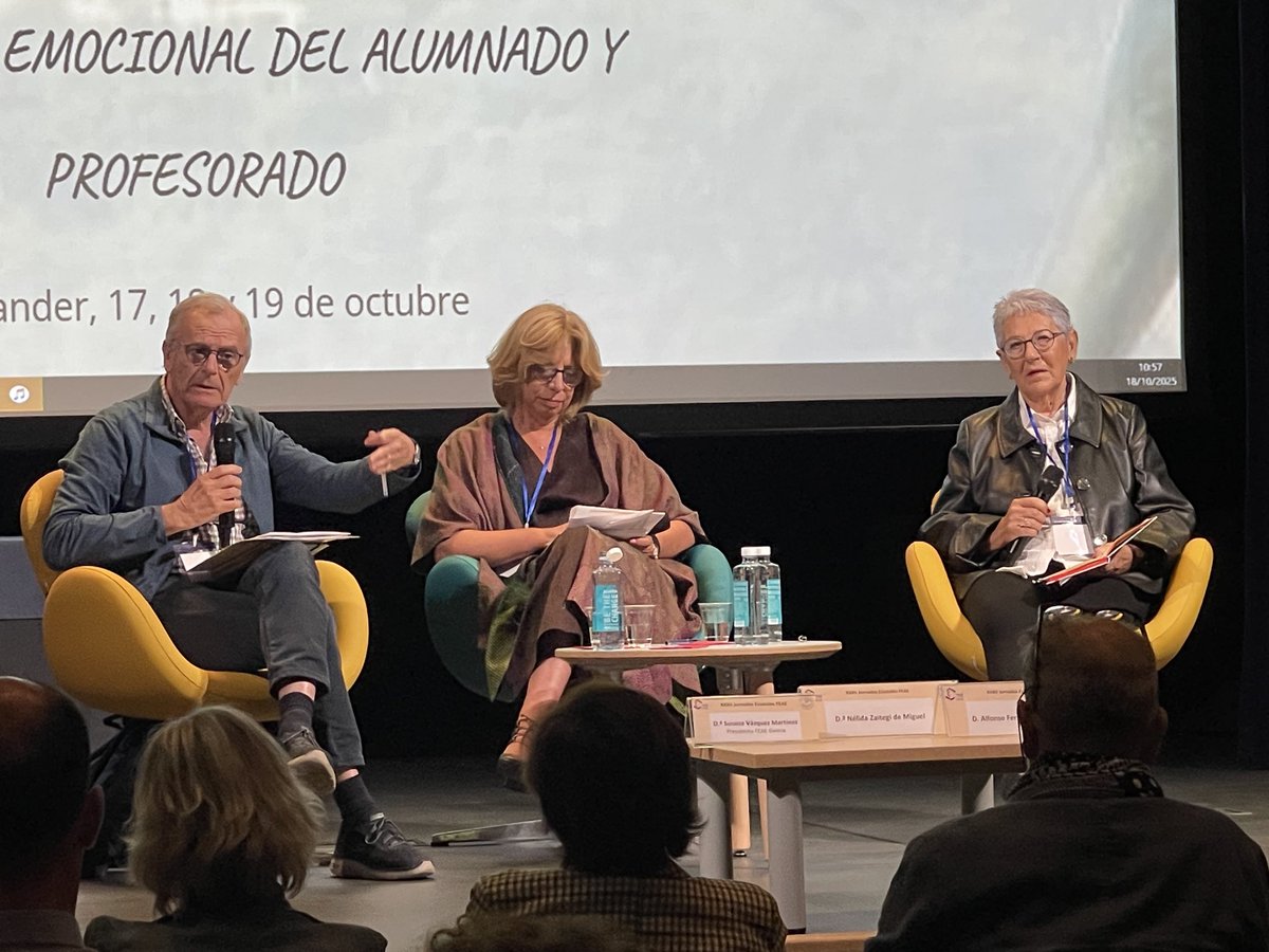 Un conversatori d’altíssima qualitat! El benestar des de la cura i l’expertesa. Alfonso Fernández Martínez i Nélida Zaitegi de Miguel amb la moderació de Susana Vázquez. Quin luxe!