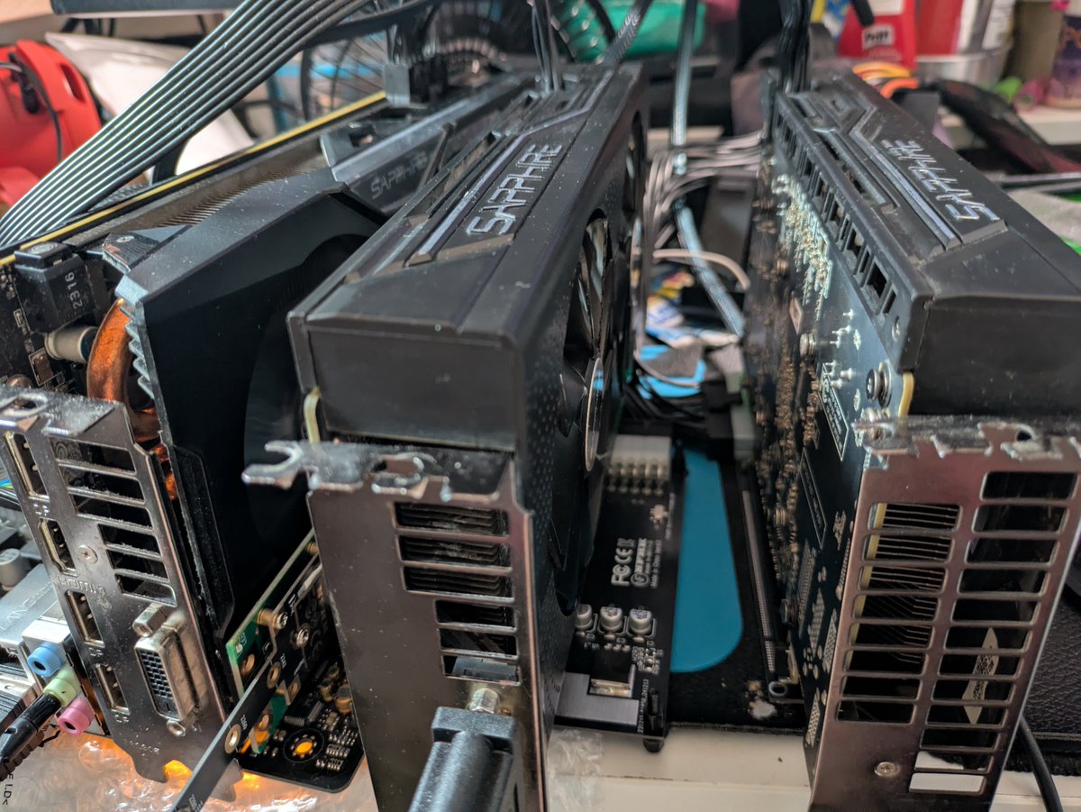 Strange, this setup passed POST but showing black screen during os boot so I plugged the HDMI to the motherboard but now the only GPU listed are only iGPU and the R9 Fury