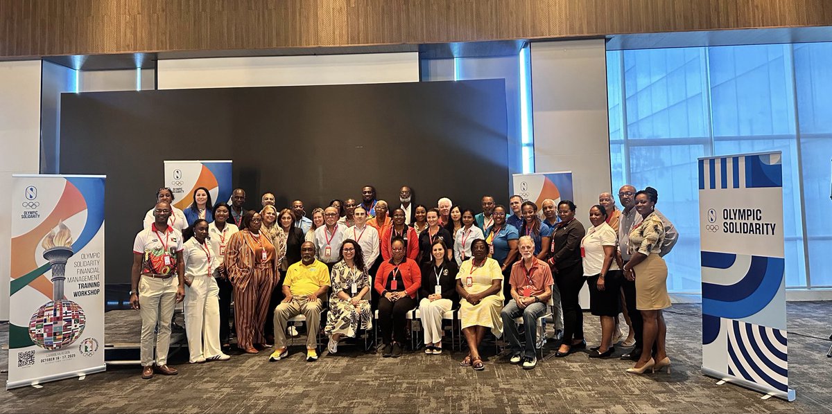 38 Sport Administrators 
19 Countries 
3 Facilitators 
2 days of learning
1 shared goal - - -&gt; stronger financial governance in Caribbean sport. 

Well done to all who completed the #OlympicSolidarity Financial Management Workshop, supported by <a href="/PanamSports/">Panam Sports</a>
