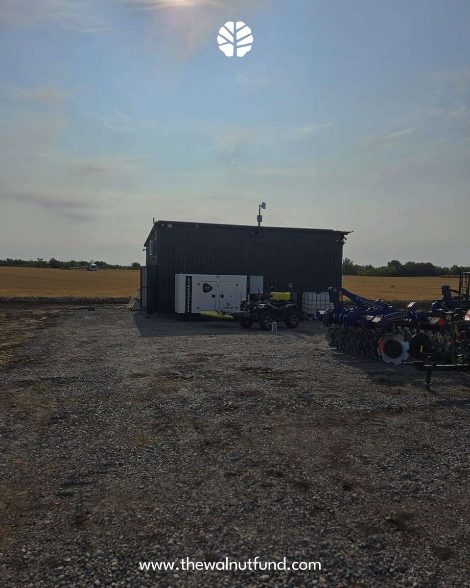 FundWalnut's tweet photo. Growing smarter every day! 🌱 

At Panonija, solar-powered generators, climate stations &amp; automated irrigation help every walnut tree thrive. #AgriTech https://t.co/8S6CtzWQRI