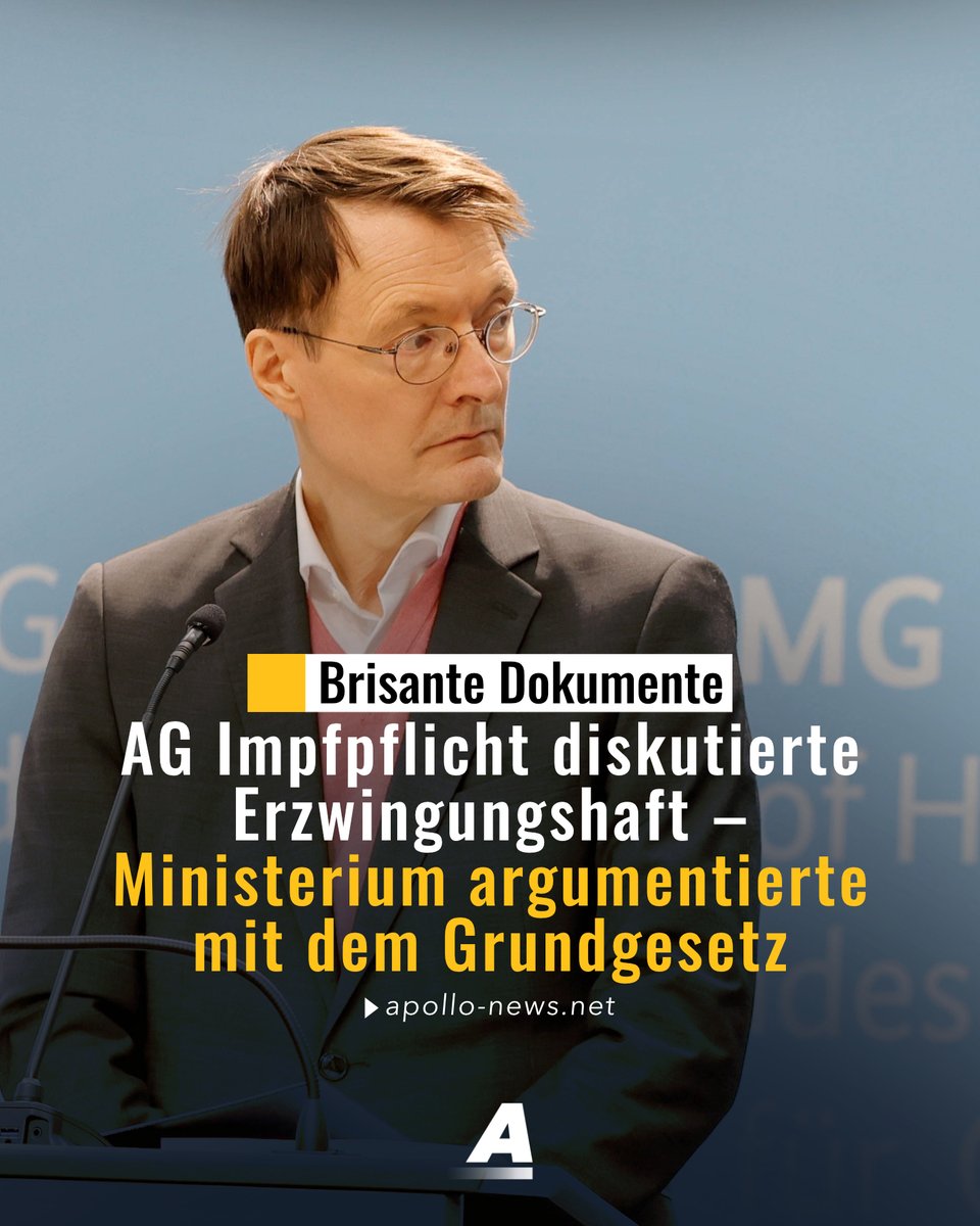 Auf ministerieller Ebene wurde auch die Möglichkeit einer Erzwingungshaft für Impfpflichtverweigerer diskutiert. Das Justizministerium verwies dabei auf einen möglichen Verstoß gegen Artikel 3 des Grundgesetzes, sollte die Erzwingungshaft bei der Impfpflicht ausgeschlossen