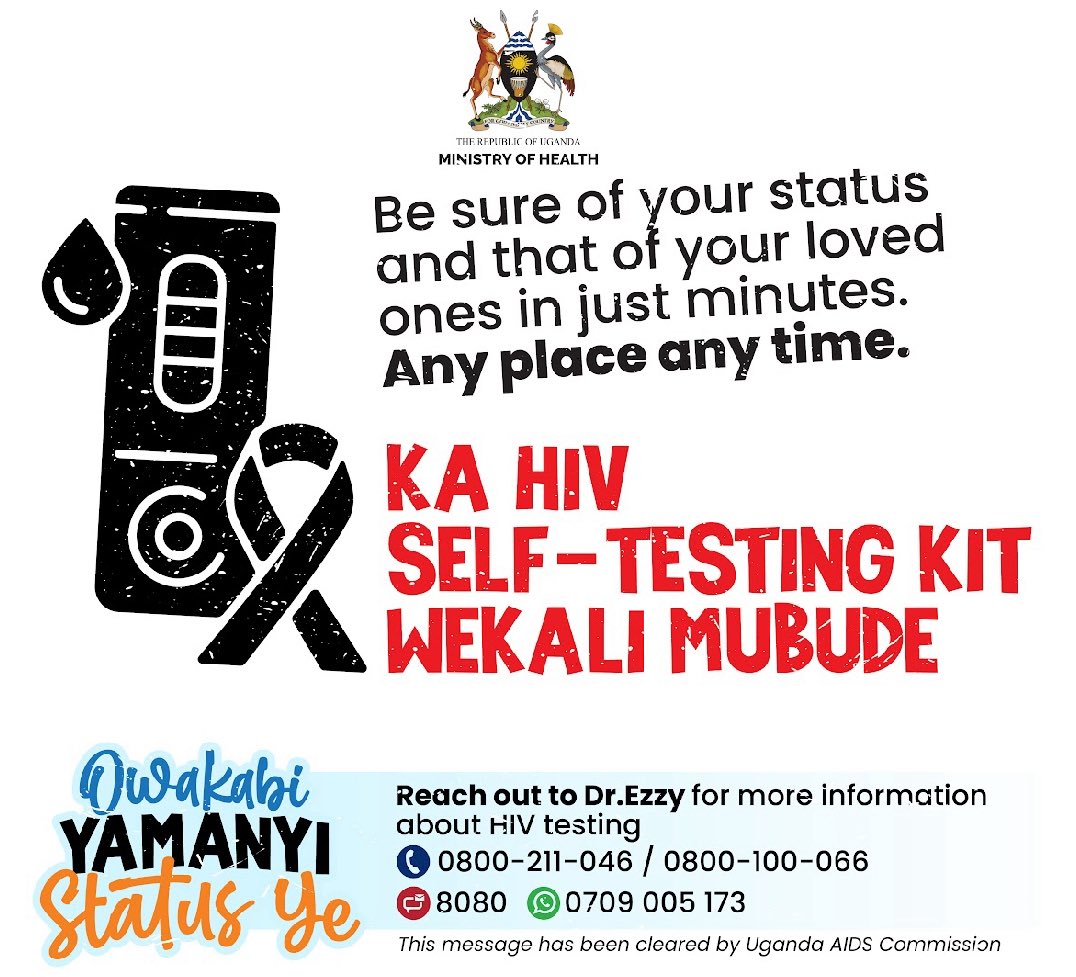 Test for HIV and know your status!

#EndAIDS2030Ug