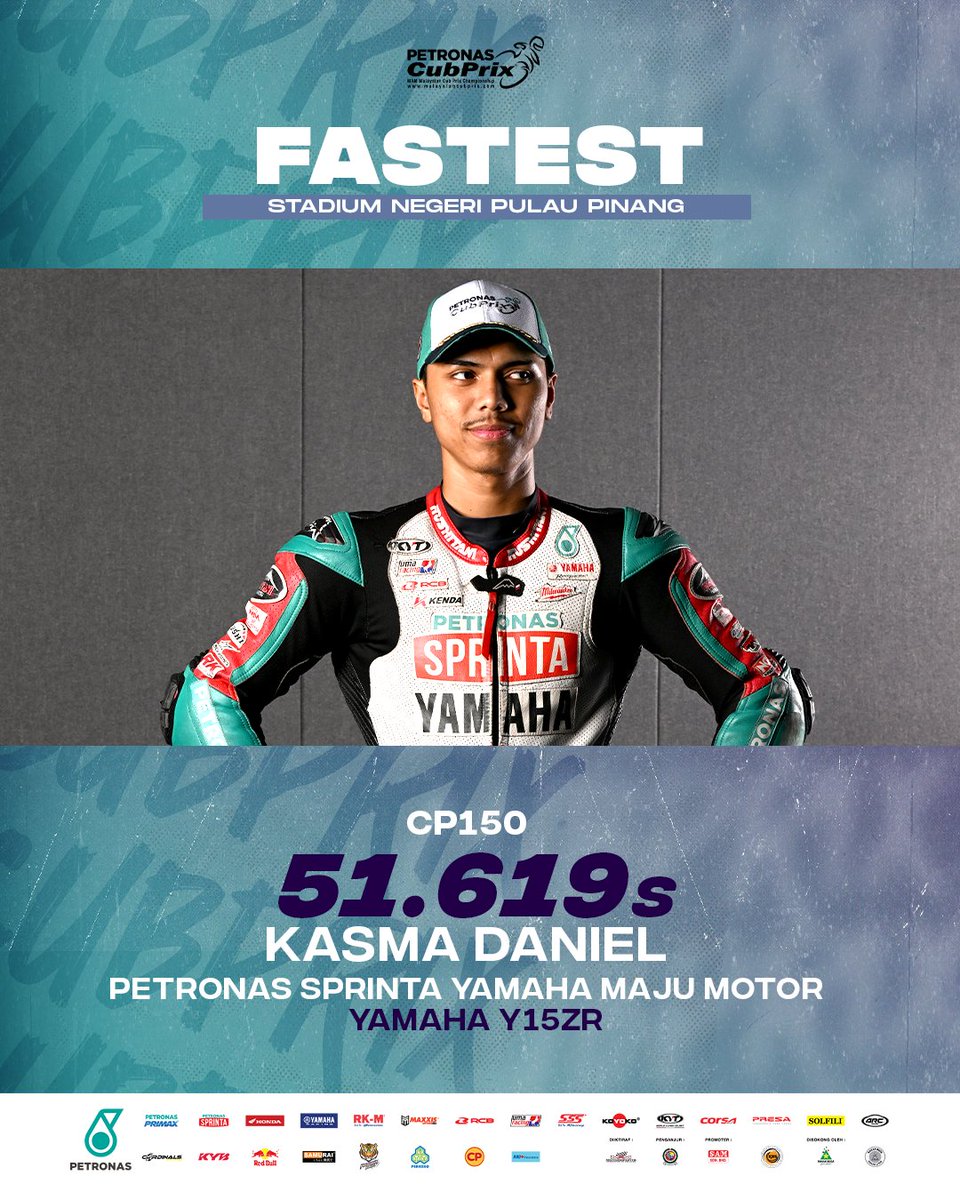 msiancubprix's tweet photo. CP150 | QUALIFYING | FASTEST
#PETRONAScubprix #PETRONASmotorsports https://t.co/uUlqQpbrFW