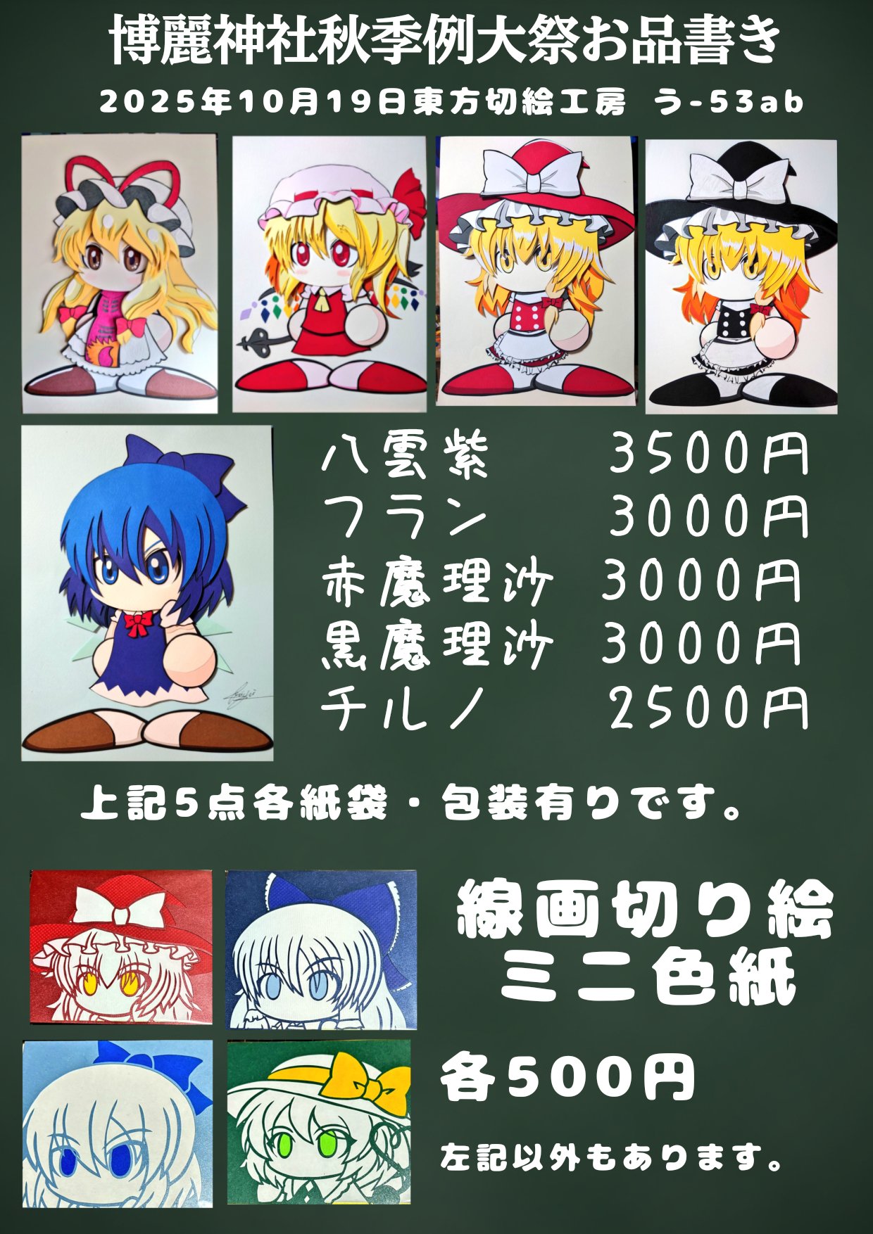 例大祭 手描きイラスト 古明地コンプレックス 雨上がりの鉛筆 のの