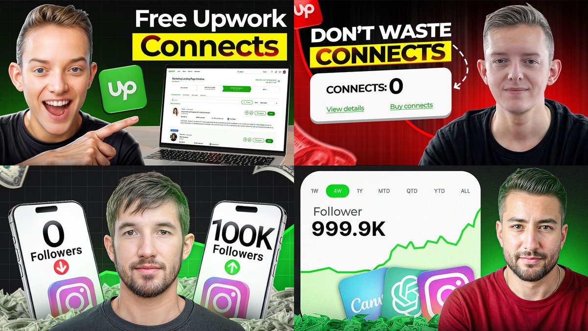 Just wrapped up a recent thumbnails for a client! 🎯
Which one’s your favorite? 👇

Drop your thoughts &amp; feedback! 💬
Need a thumbnail designer? DM me!