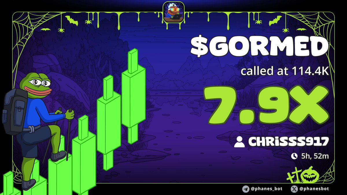 sheeepweb3's tweet image. My tg cooking up calls daily.
7x on $Gormed
DM for more