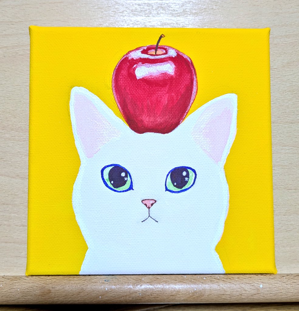 Meguru_River's tweet photo. 『実りの喜び』

キャンバス 146×149
アクリル画

 #アート  #art  #絵画 
 #canvas  #𝐚𝐜𝐫𝐲𝐥𝐢𝐜  #cxy 
 #猫  #cat  #しろねこ
 #りんご  #林檎  #apple 
 #収穫  #歓び  #癒し  #幸 https://t.co/YAeVY0rNY5