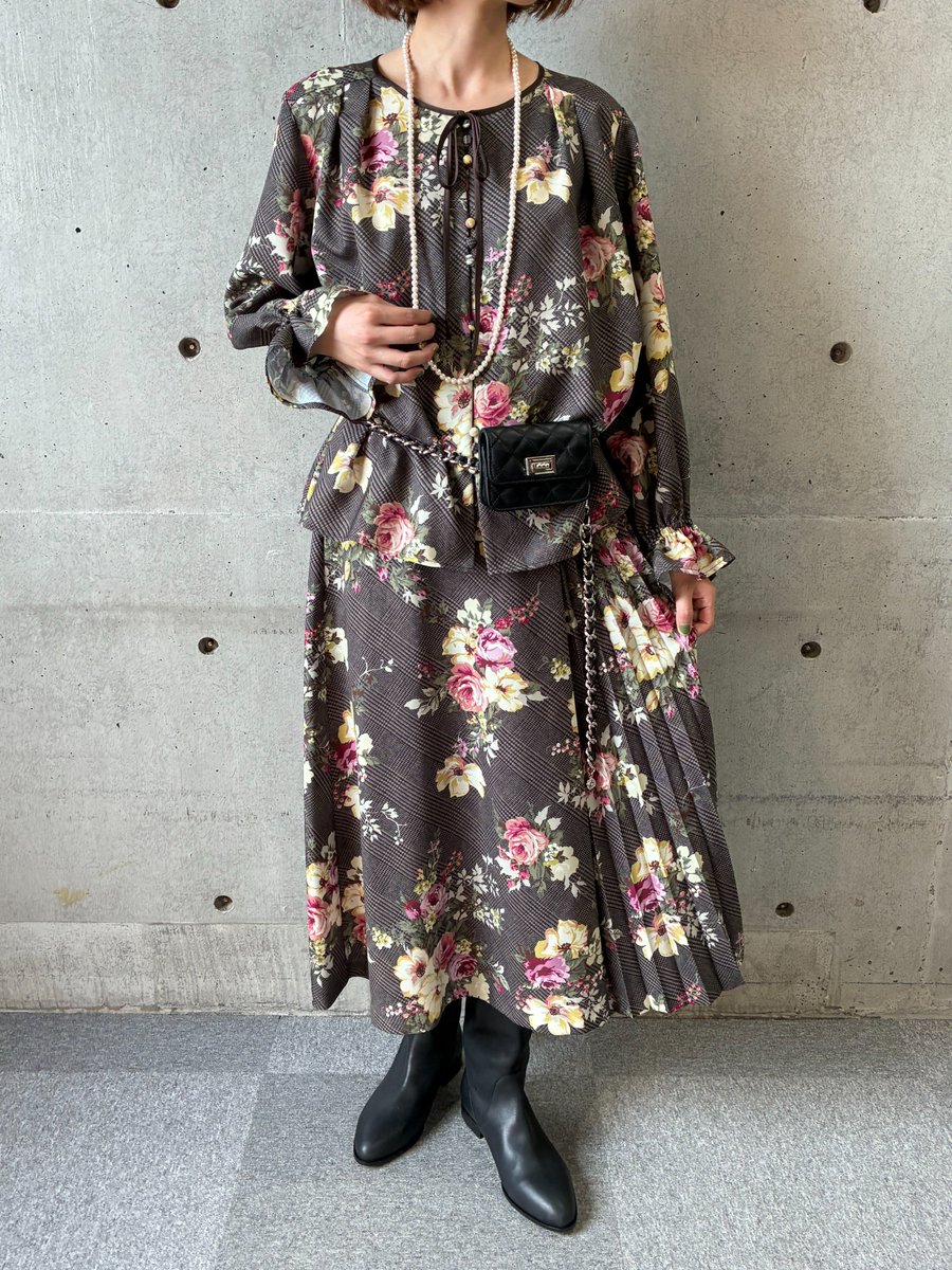 ♡インゲボルグ♡花柄セットアップ L】インゲボルグ ♡ 花柄 スカート セットアップ 日本製 ピンクハウス