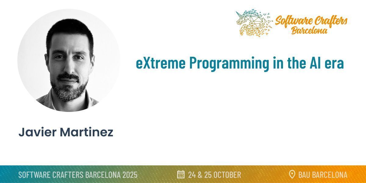 bcnswcraft's tweet image. AI is transforming software, but XP’s principles matter more than ever. 

Javier explores how practices like TDD, collective ownership, and continuous feedback help teams harness AI responsibly, keeping quality, trust, and adaptability at the core. 

#scbcn25