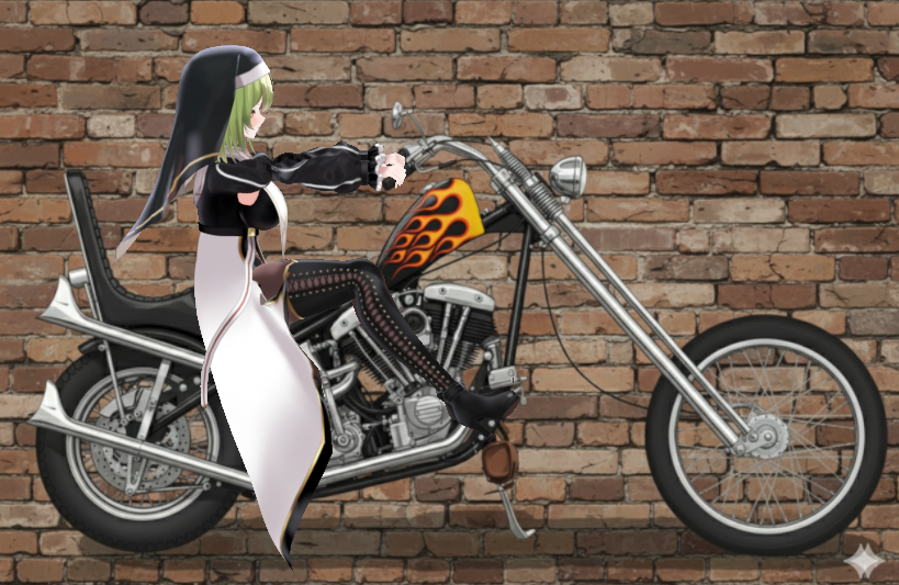 rocketsteam1's tweet image. Born To Be Wild🔥
※Sample 完成データで遊んでます。早く作りたい！！
#Blender #chopper #Vtwin