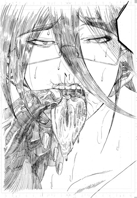 舌と男性の手が好きでめっちゃ書き込んだ♥ 