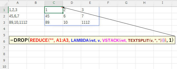 exceltips99's tweet image. The BYROW function in Excel cannot return multiple columns. If you need that, use the DROP, REDUCE and VSTACK functions as a workaround.