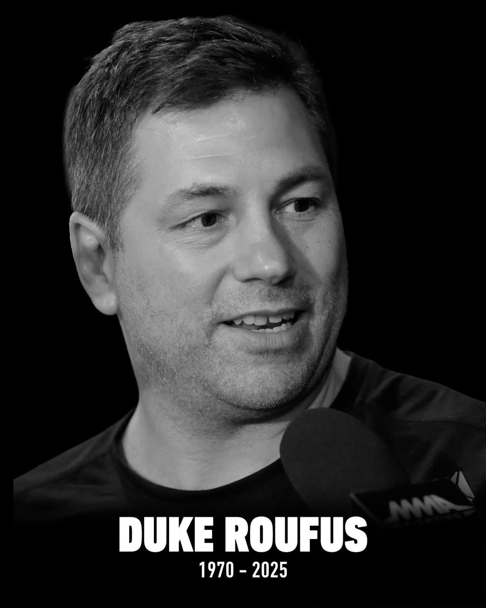 WeAreMMAUK's tweet image. Duke Roufus, a famed trainer, coach, and kickboxer, has sadly passed away at the age of 55.

Scott Joffe, one of the head coaches at Roufusport, shared the heartbreaking news on Facebook on Friday, confirming that Duke passed away peacefully in his sleep on Thursday.

Duke Roufus…