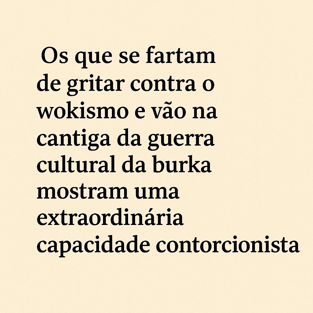 Será porque ignoram que já é proibido obrigar uma mulher a usar qualquer indumentária que ela não queira usar?!