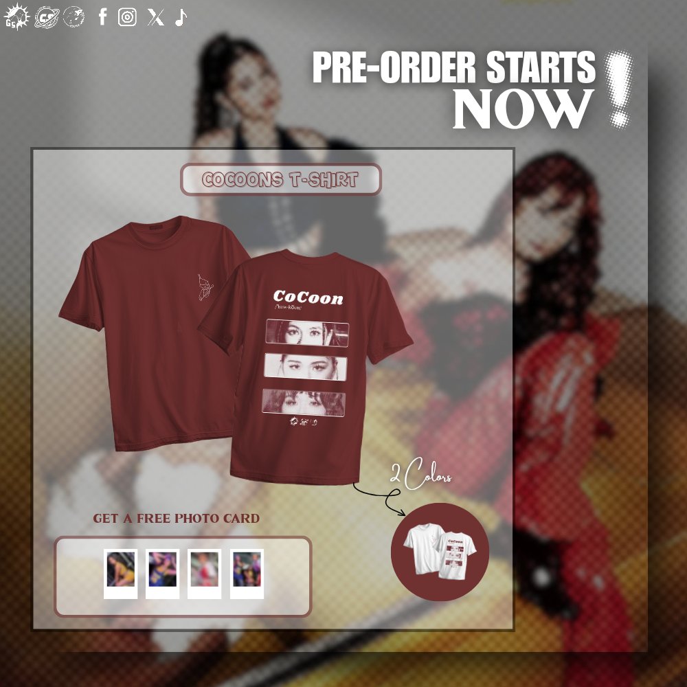 Exciting News, CoCoons! Our exclusive T-Shirt are now available for Pre-Order! 🤎

𝗣𝗥𝗘-𝗢𝗥𝗗𝗘𝗥 𝗙𝗢𝗥𝗠:
forms.gle/K3r99Cf6p9hnY8…

The designated form will be closed on October 31, 2025 and the deadline of payment will be on the same day until 12NN only

#YARA_Cocoon