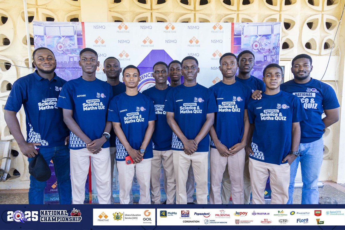 NSMQGhana's tweet photo. Arrival: Ofori Panin SHS’ arrival confirmed!
OPASS will have the first #NSMQPrelims contest with Kpando SHS and Awe SHTS.
Your prediction?🤔.
#NSMQArrivals #NSMQ2025 https://t.co/k1WnswjefJ
