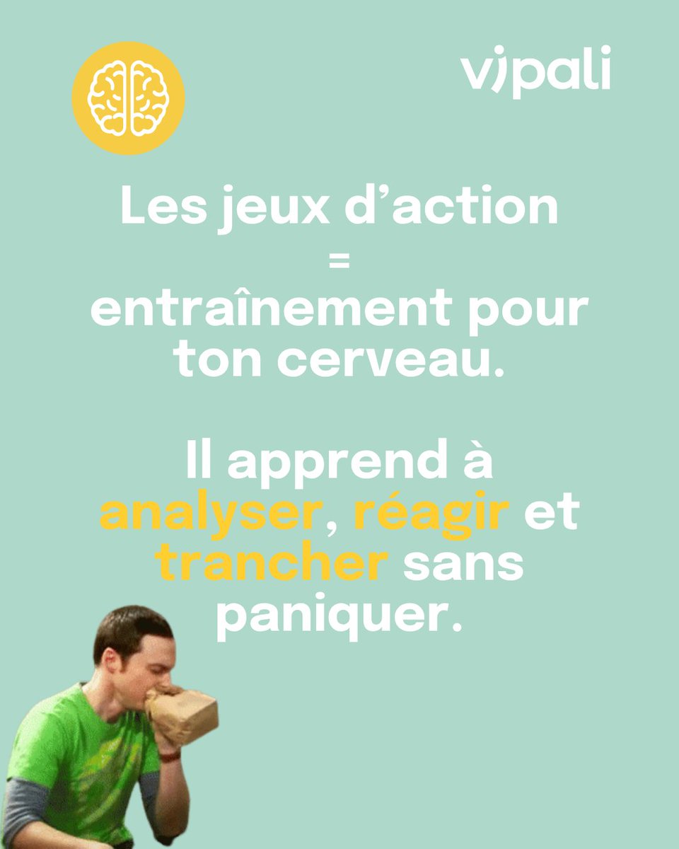 Vipali_prev's tweet image. Tu veux décider plus vite sans perdre en précision ?
Les jeux d’action entraînent ton cerveau à traiter les infos plus vite, comme un ninja de la prise de décision ⚡
Alors, prêt(e) à booster ton mental façon gamer ? 😎
#JeuxVideo #Prévention #Vipali #SantéMentalePositive