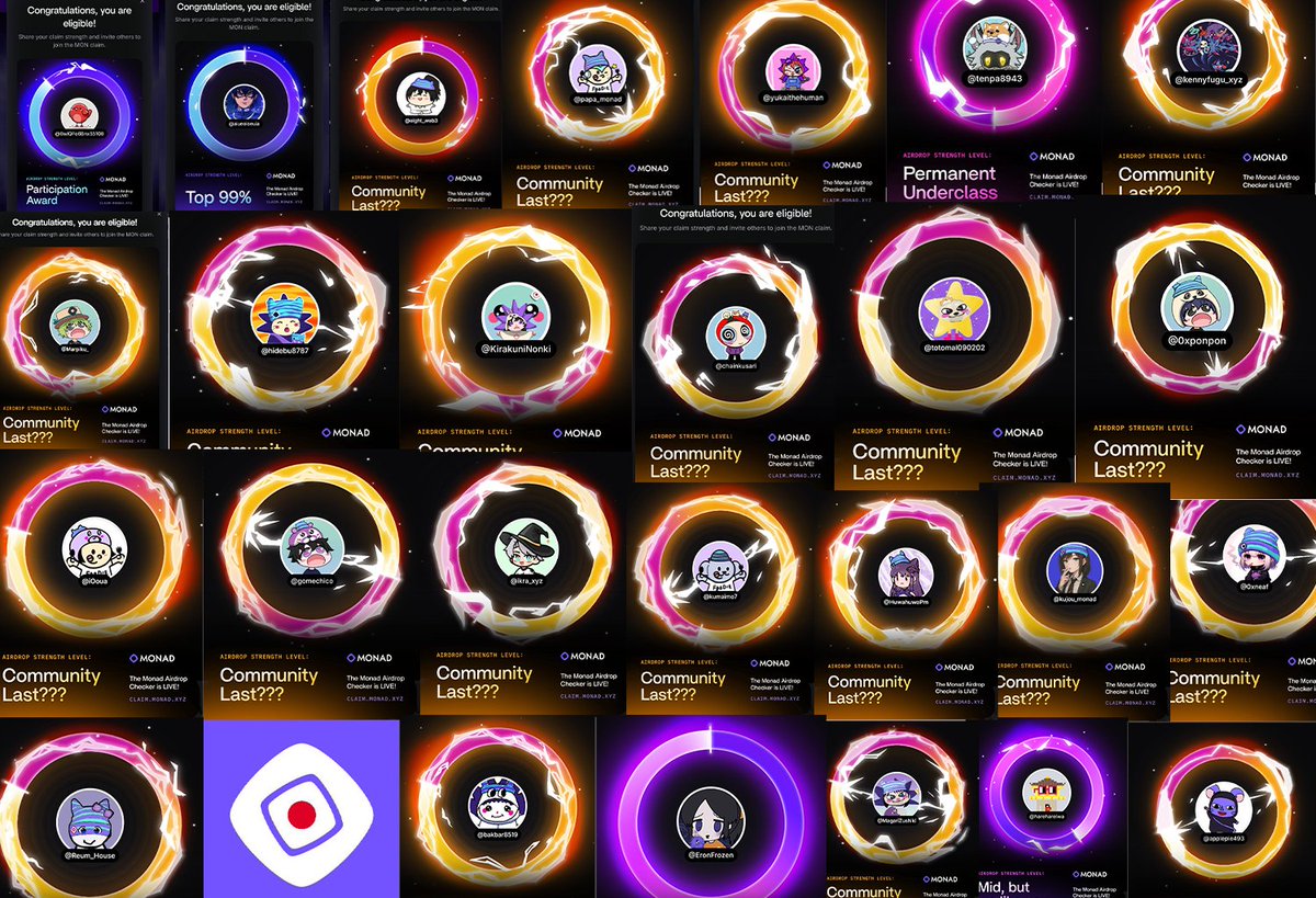 Congratulations to everyone who was eligible for the <a href="/monad/">Monad (mainnet arc)</a>  airdrop.

And to the <a href="/japanads_/">Japanad_ (mainnet arc)</a>  and the others I know—most of you were included! Truly, congratulations!

And shoutout to <a href="/bakbar8519/">bakbar hippo 🦛</a>  for always looking out for Japanad.