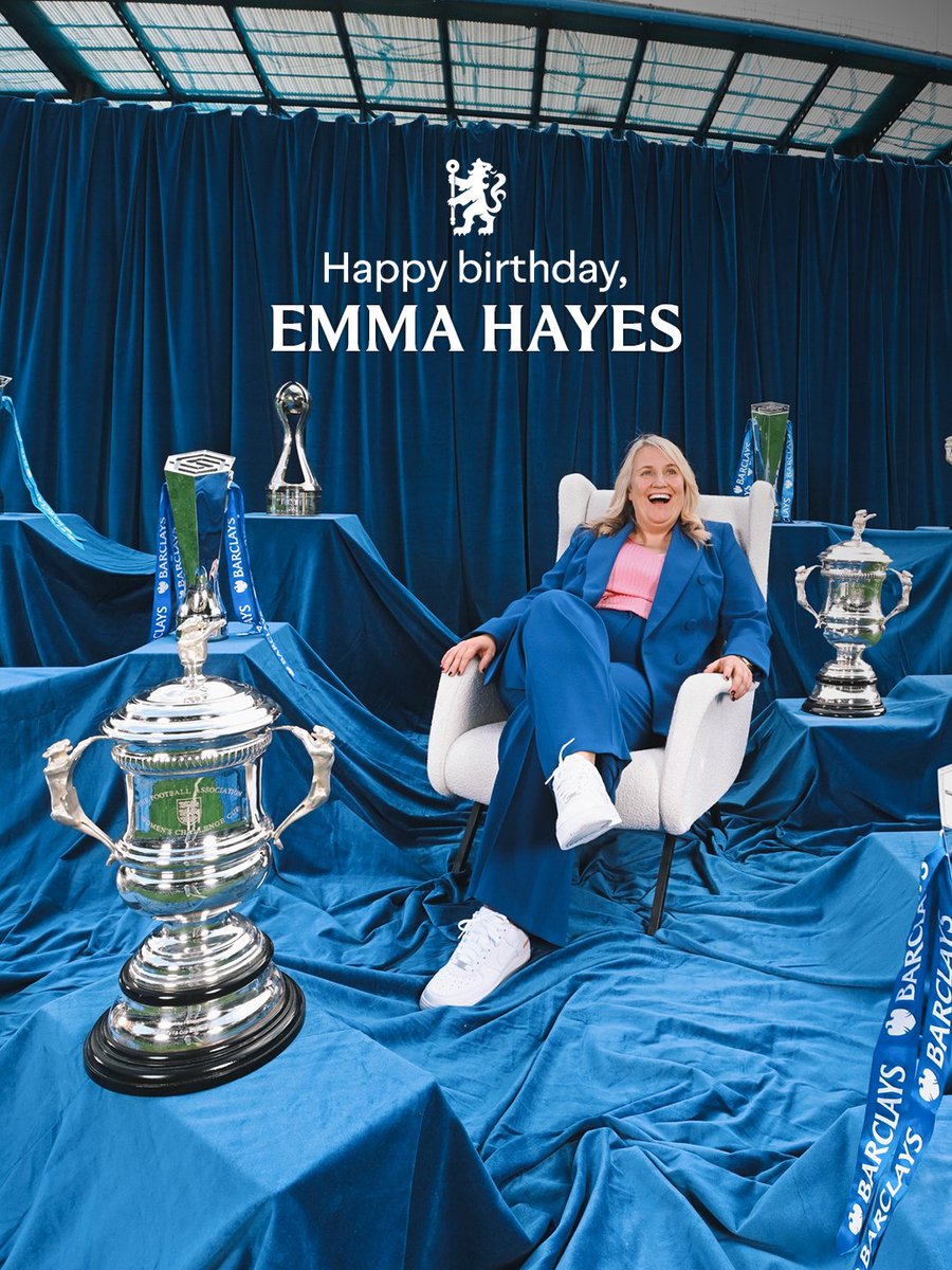 ChelseaFCW's tweet image. Happy birthday Emma Hayes, a true Chelsea legend. 💙