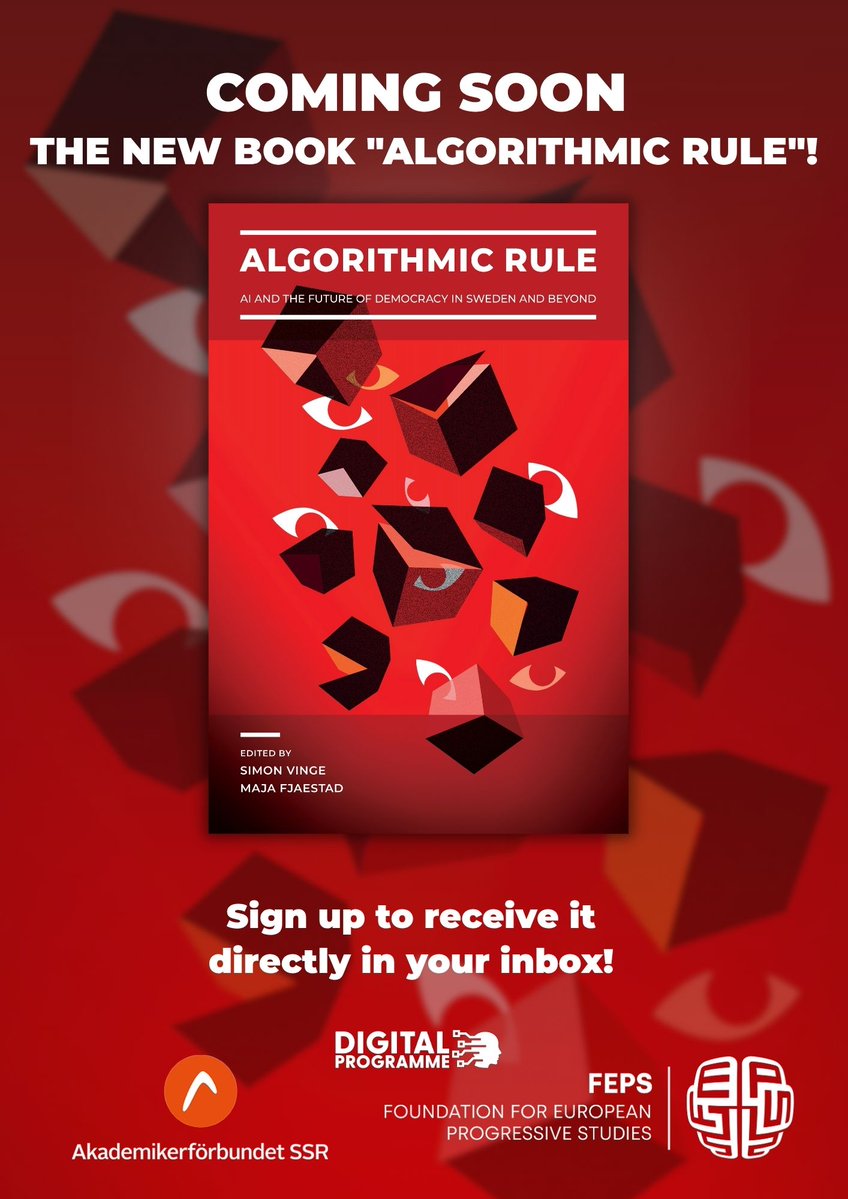 FEPS_Europe's tweet image. 📕🤖The future is not simply digital; it is #Algorithmic. Register to receive a copy of the upcoming book “Algorithmic rule: #AI and the future of democracy in Sweden and beyond” and get it delivered straight to your inbox! 📩
bit.ly/AlgorithmicRul…
Rather than simply answering…