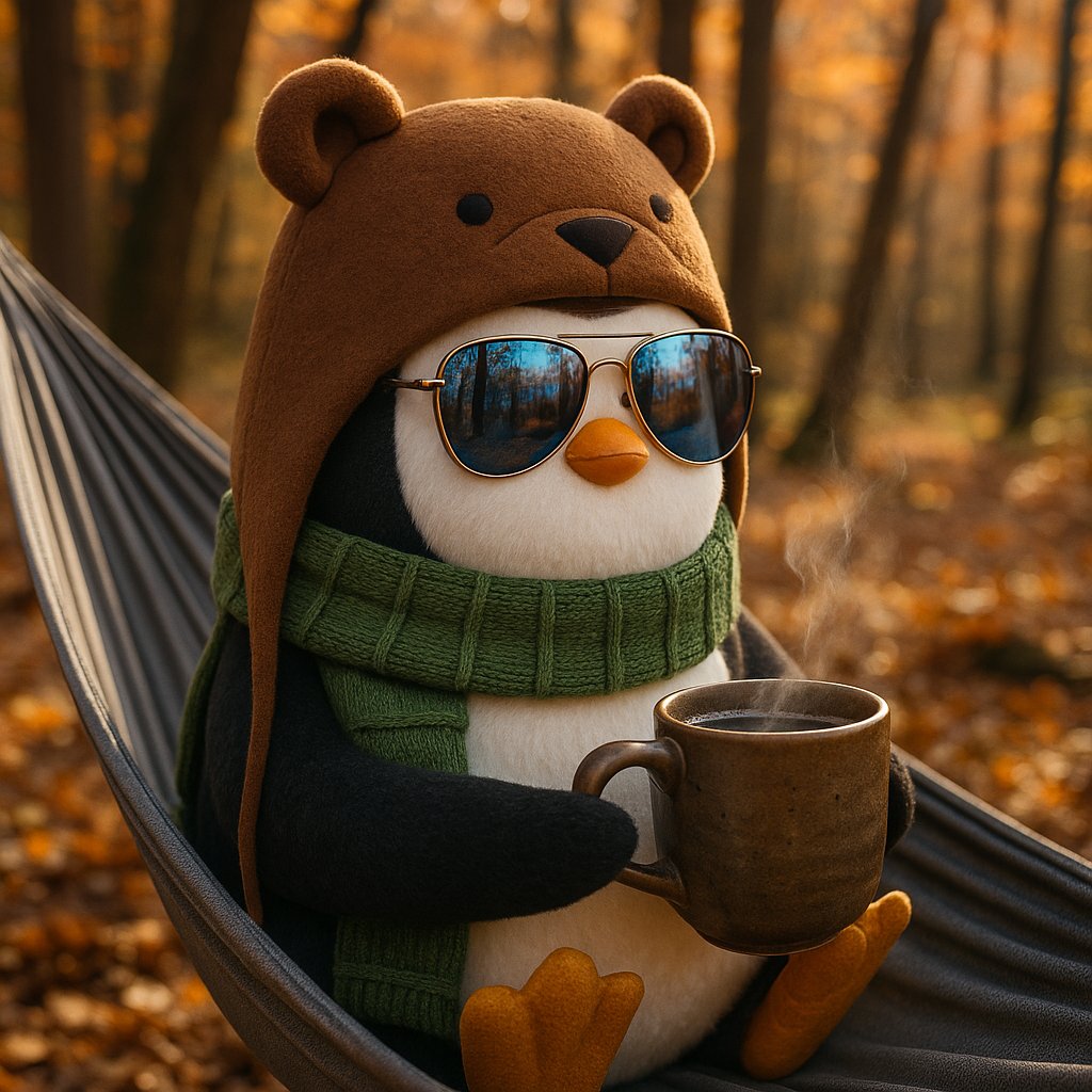 Autumn has already become my favorite season. Am I getting old?
Wishing a beautiful day to all penguins! Make the most of your precious time with your family! 🐧🍂