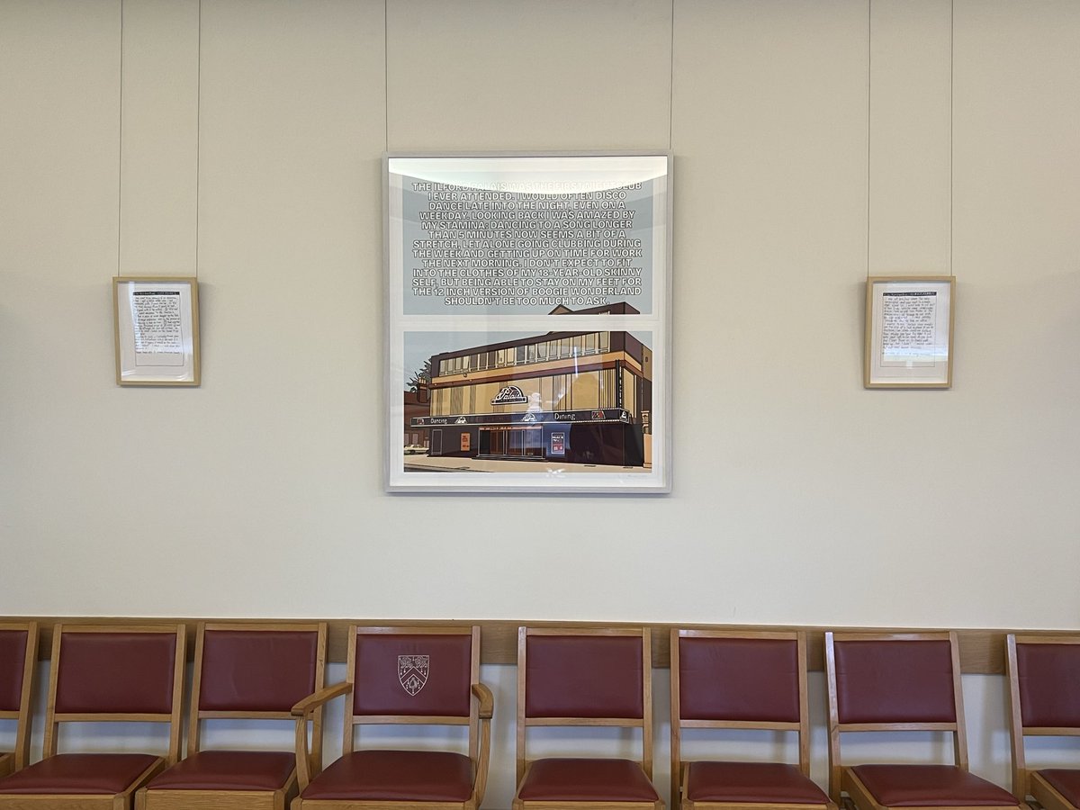 We’ve installed Life and Experience by award winning artist Janette Parris. Come along to see her insightful and candid works imbued with nostalgia and humour. <a href="/WolfsonCam/">Wolfson College</a> Open weekends 10-5 wolfson.cam.ac.uk/college-life/a…